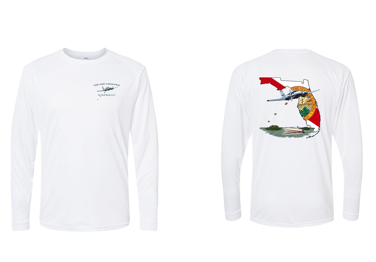 Square Grouper Express Long Sleeve, Size: S