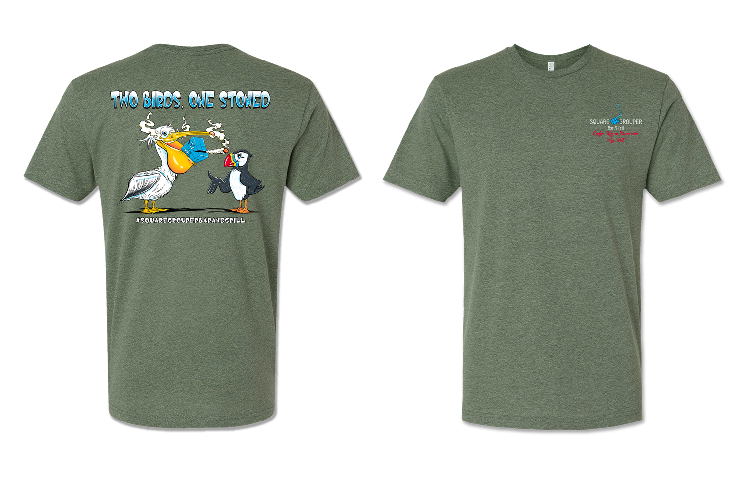 Two Birds, Ones Stoned, Colour: Bamboo Blackout, Size: S