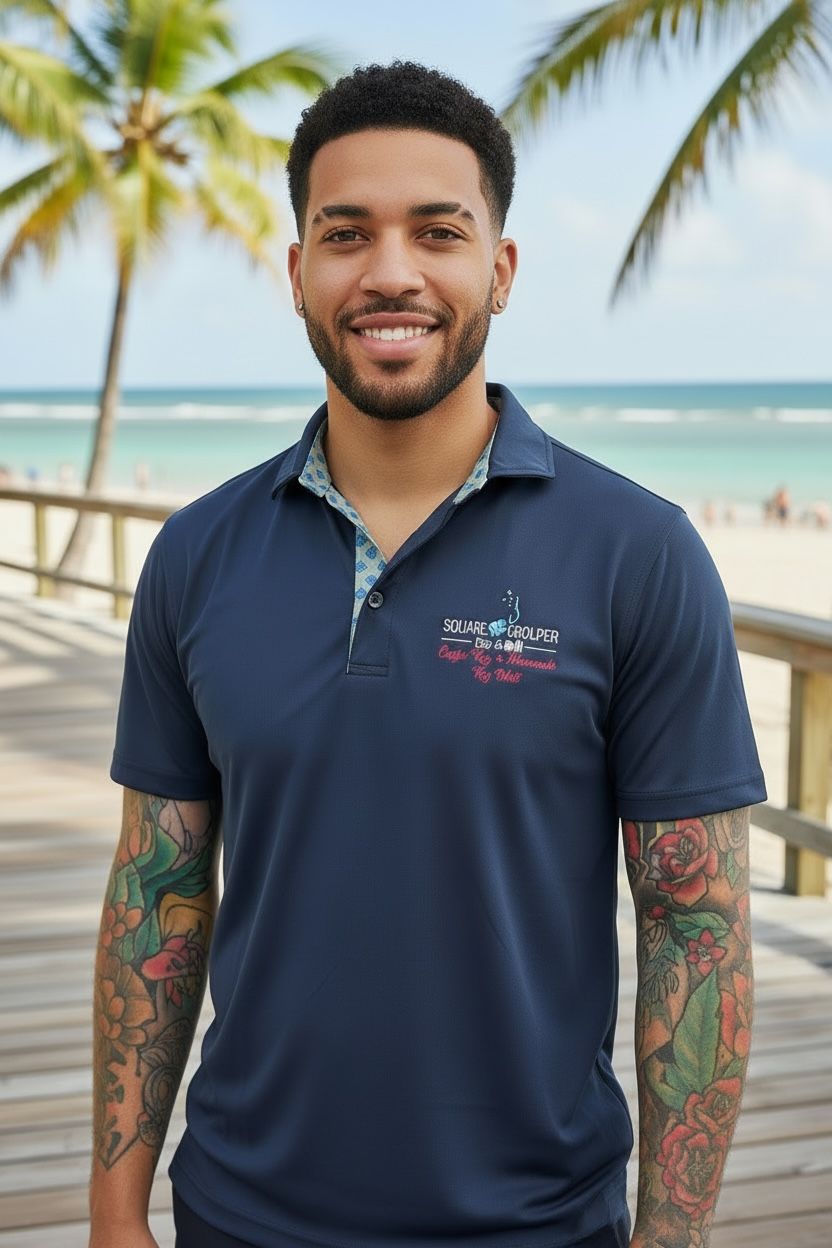 Polo Golf Shirt, Colour: Navy, Size: SM