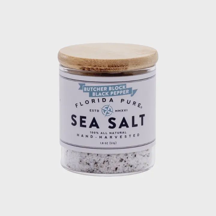 Florida Pure Sea Salts, Flavor: Black Pepper 1.8oz