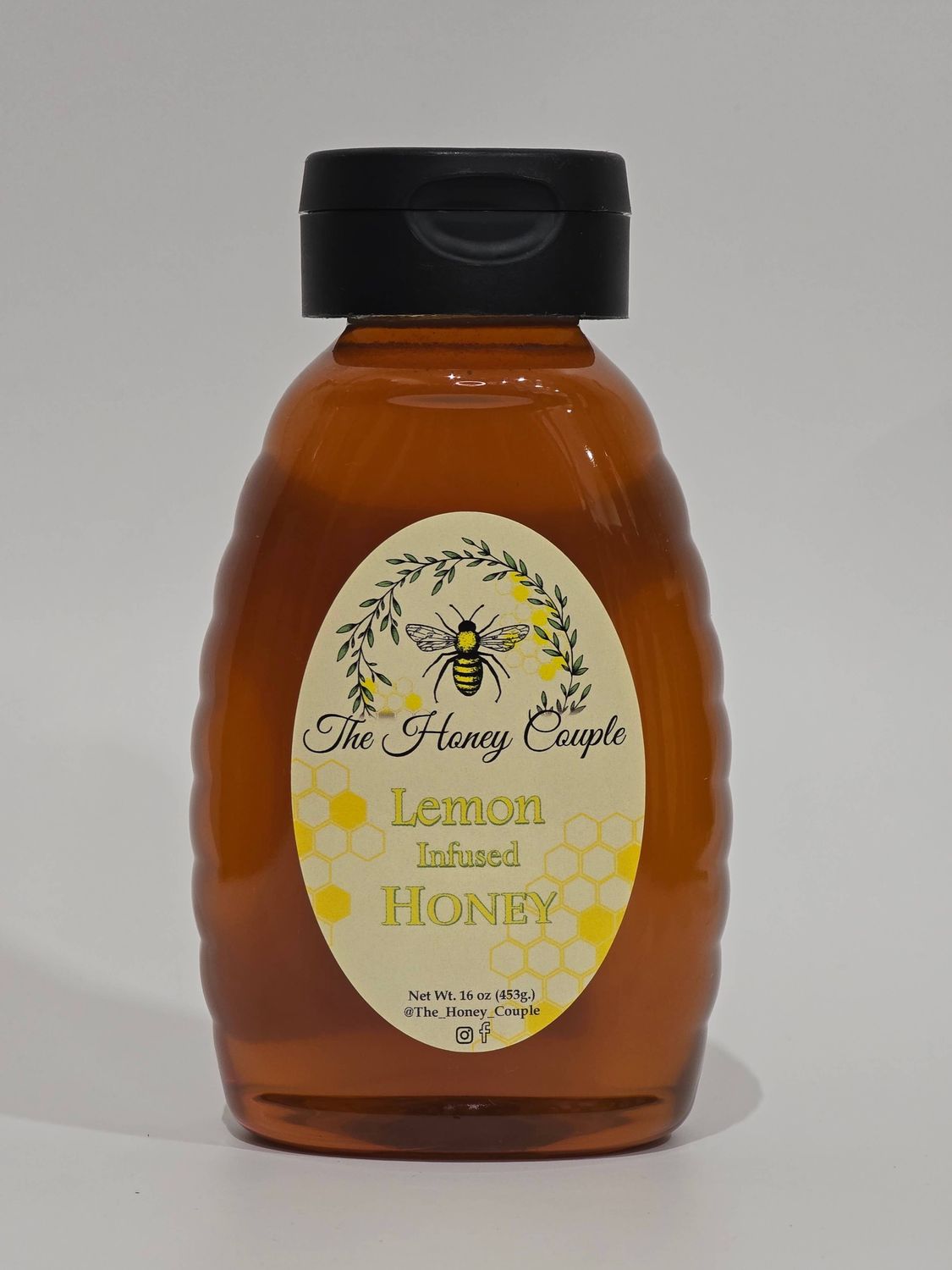 Lemon Infused Honey, Size: 16oz