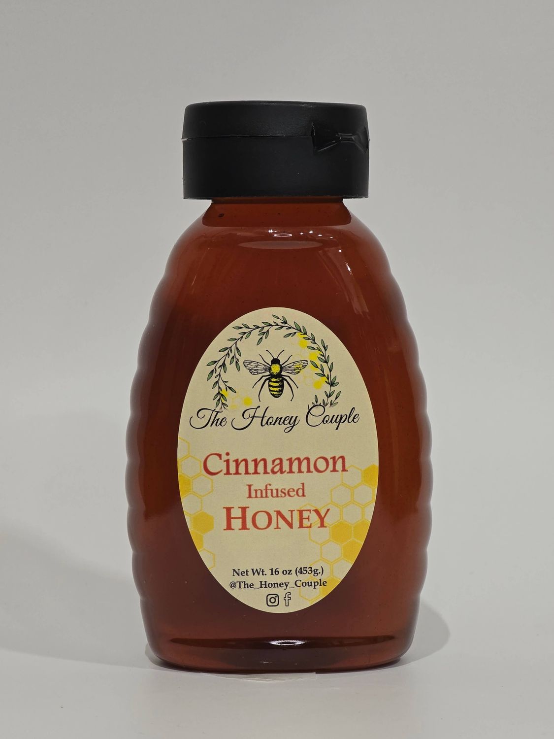 Cinnamon Infused Honey, Size: 16oz