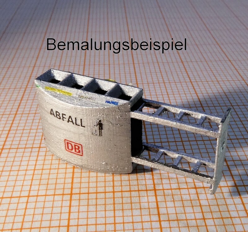 11021 DB Abfallbehälter (4-fach) offen inkl. 2x Decals 11021 DB Abfallbehälter (4-fach) offen inkl. 2x Decals