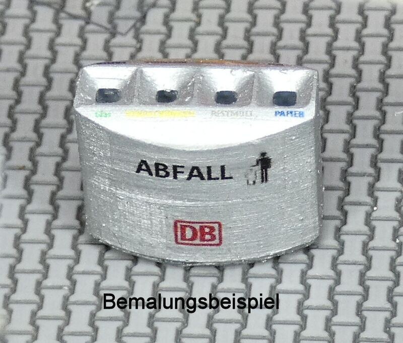 11001 DB Abfallbehälter (4-fach) geschlossen inkl 2x Decals 11001 DB Abfallbehälter (4-fach) geschlossen inkl 2x Decals