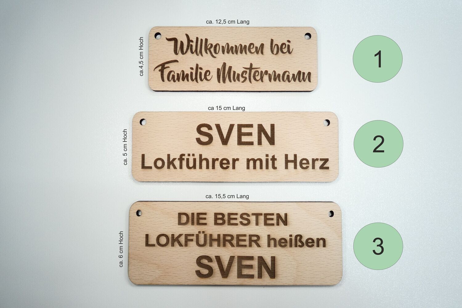 72000 Holzdeko Schild mit verschieden wählbaren Sprüchen personalisierbar