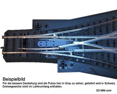 924630 Puko Isolator für C-Gleis Dreiwegweiche (Nr.24630) 924630 Puko Isolator für C-Gleis Dreiwegweiche (Nr.24630)