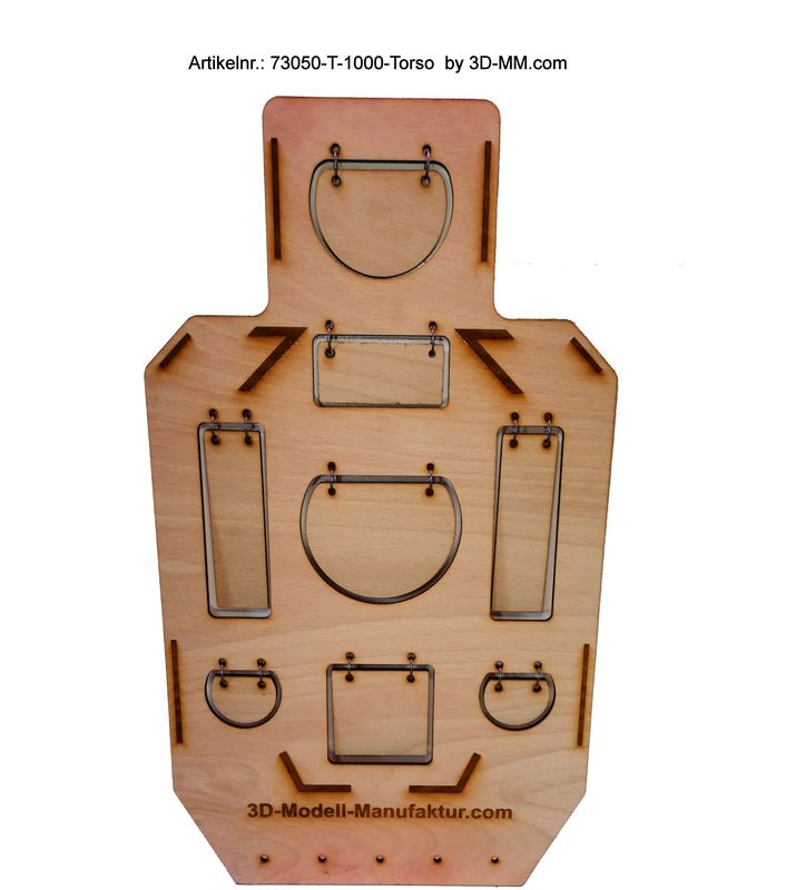 73050-T-1000 Zielscheibe-Torso (einzeln) 73050-T-1000 Zielscheibe-Torso (einzeln)
