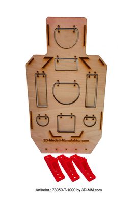 73050-T-1000 Zielscheibe Torso mit 3x Halter im Set (4Teilig) 73050-T-1000 Zielscheibe Torso mit 3x Halter im Set (4Teilig)