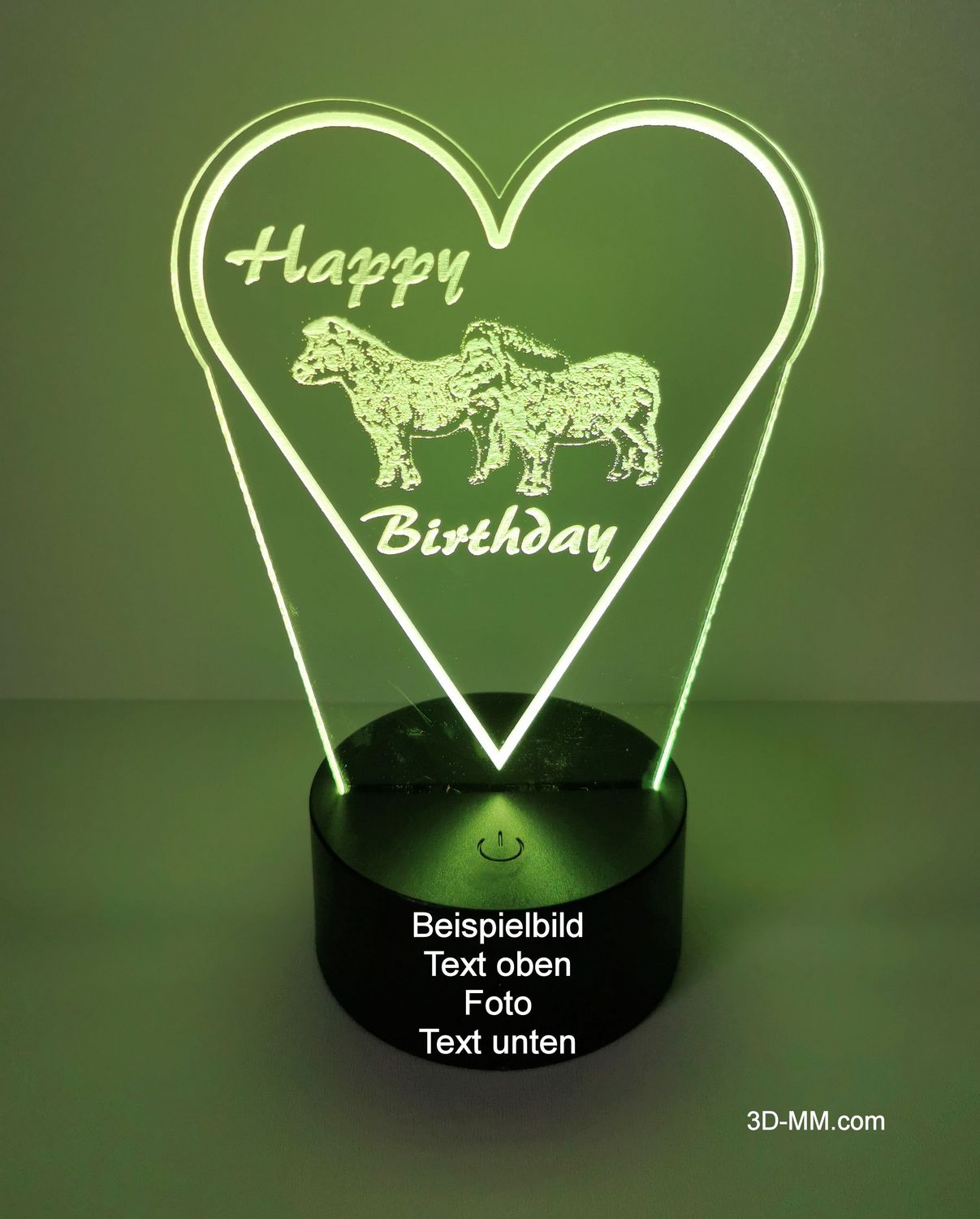 79100 Personalisierte Acryl LED-Lampe
