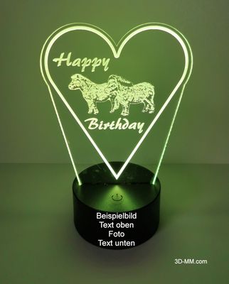79100 Personalisierte Acryl LED-Lampe 79100 Personalisierte Acryl LED-Lampe