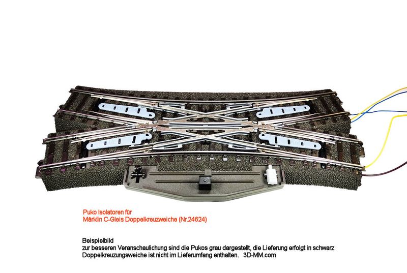 924624 Puko Isolator für C-Gleis Doppelkreuzweiche (Nr.24624) 924624 Puko Isolator für C-Gleis Doppelkreuzweiche (Nr.24624)