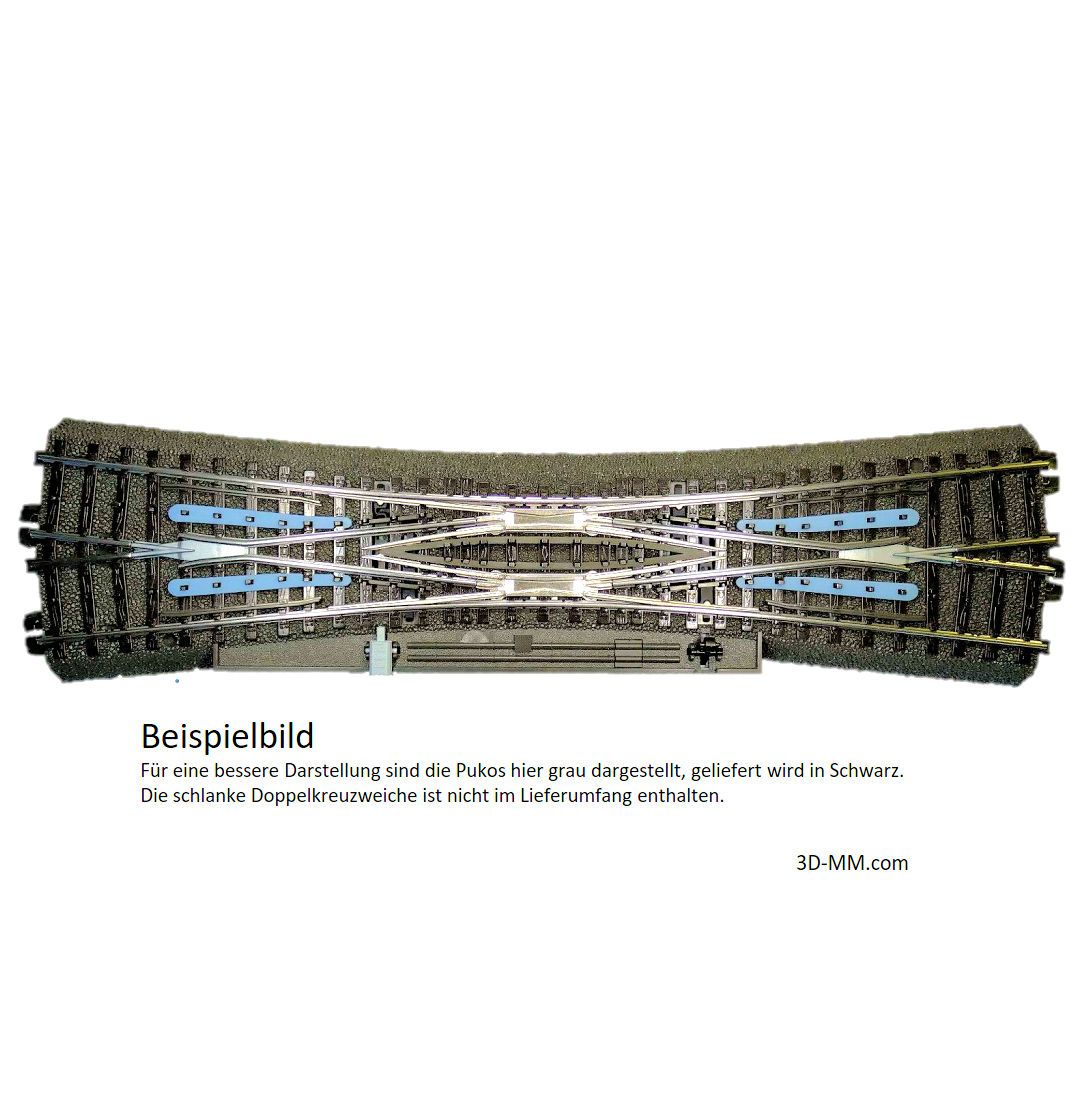 924720 Puko Isolator für C-Gleis Schlanke Doppelkreuzweiche (Nr.24720) 924720 Puko Isolator für C-Gleis Schlanke Doppelkreuzweiche (Nr.24720)