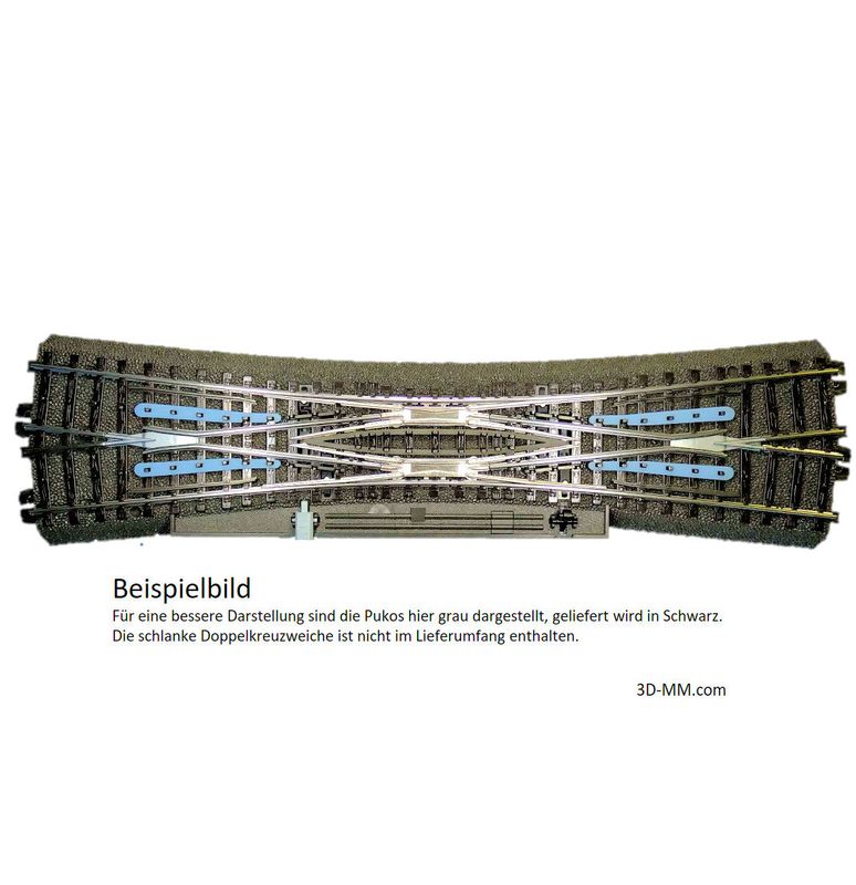924720 Puko Isolator für C-Gleis Schlanke Doppelkreuzweiche (Nr.24720) 924720 Puko Isolator für C-Gleis Schlanke Doppelkreuzweiche (Nr.24720)