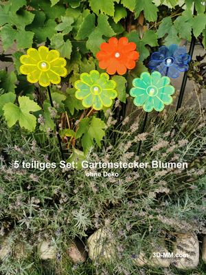 79231 Sonnenfänger Blume bunt, 5er-Set