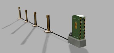 21020 Zugvorheizstation (schmal) ÖBB (Set bestehend aus 9 Teilen)