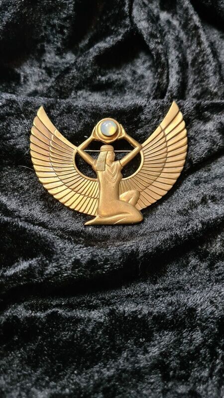 Jugendstil Brosche "Pharao"