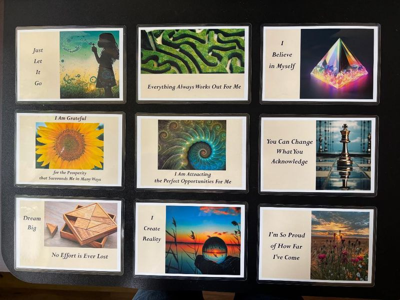 Inspirational Affirmation Magnets- Set of Nine