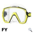 TUSA M1001 Freedom HD SCUBA DIVE Mask WITH CLEAR SILICONE SKIRT