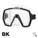 TUSA M1001 Freedom HD   Scuba Dive  Mask  With Clear Silicone Skirt, COLOUR: BLACK
