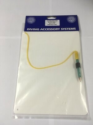 LUMB Scuba diving  Writing Slate with attached pencil  . Choice of sizes