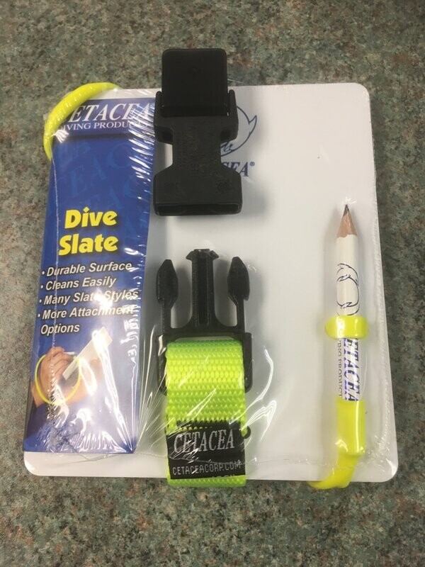 CETACEA Dive Slate with Pencil & Qr  Clip