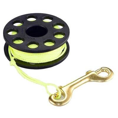 IST Scuba diving Yellow line finger reel spool & snap bolt choice of line length