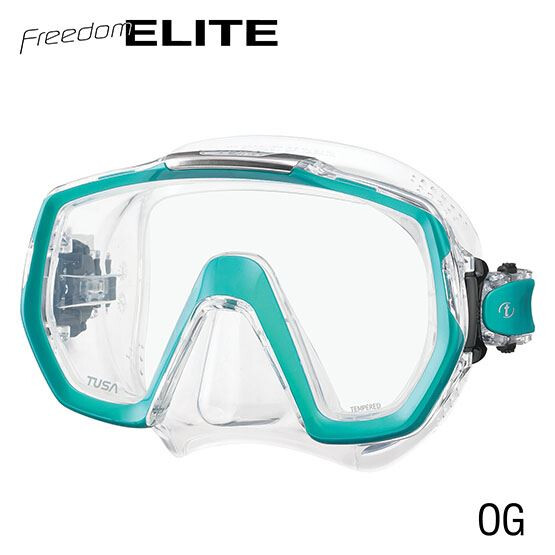 TUSA M1003 Freedom ELITE Scuba Dive  Mask  With Clear Silicone Skirt