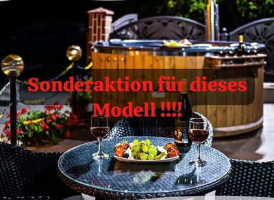 Komplett-Set Angebot für dieses Modell,        Badefass mit INTERN-Holzofen, GFK-Einsatz 200 cm