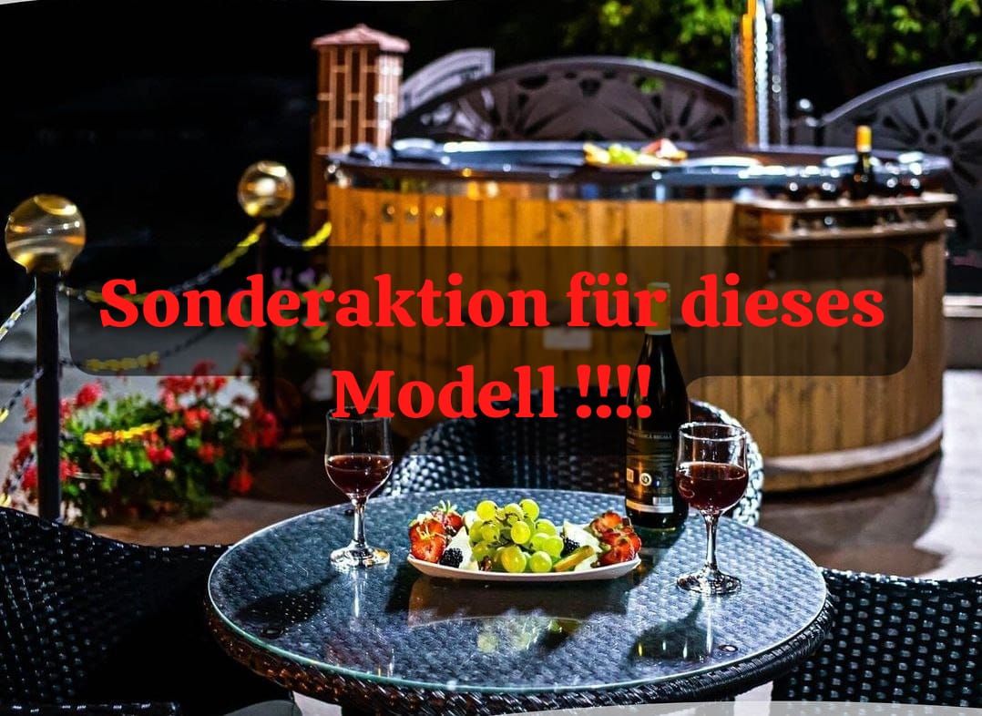 Komplett-Set Angebot für dieses Modell,        Badefass mit INTERN-Holzofen, GFK-Einsatz 200 cm