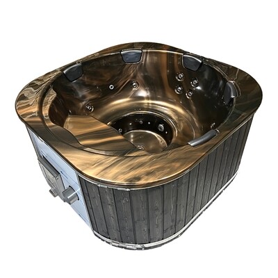 MARBLE Badefass mit INTERN-Holzofen V4A, Acryl-Einsatz, ø 200 cm