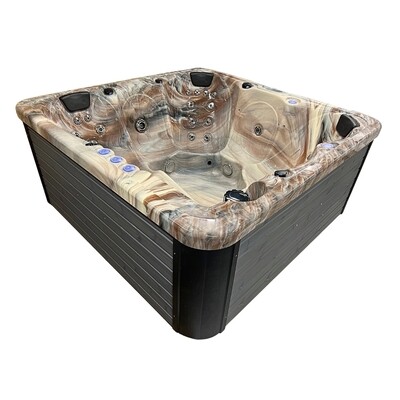 Bernstein elektrische Badefass, Acryl-Einsatz, 225 x 225 cm