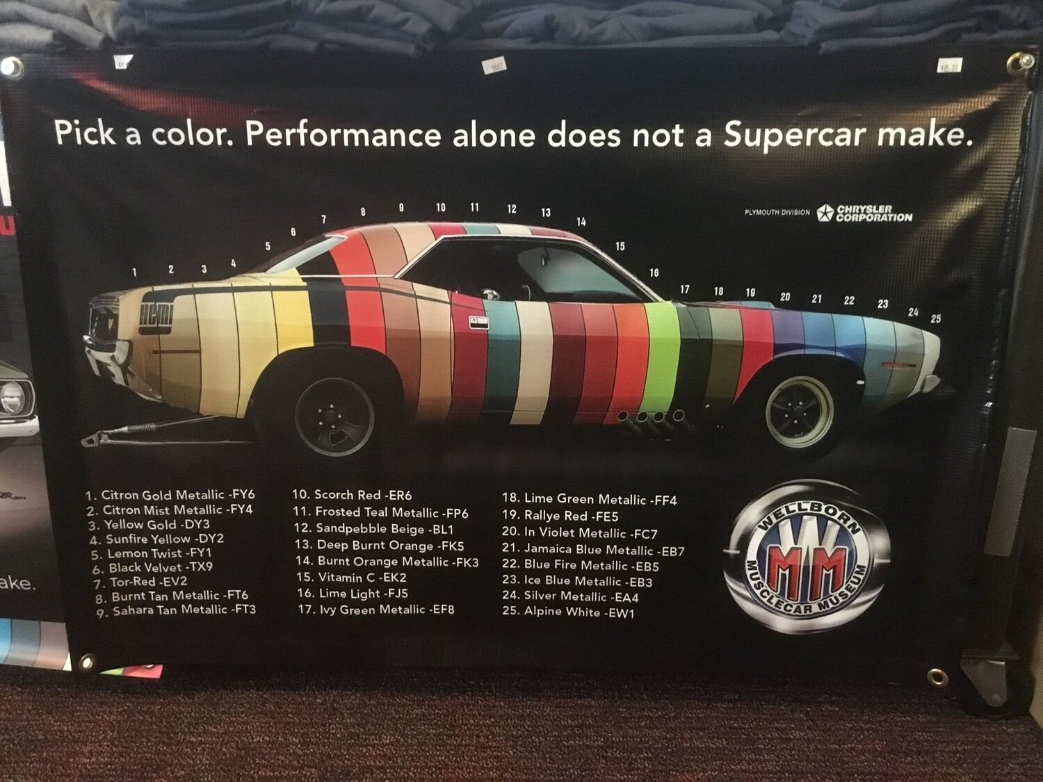 Paint Chip Cuda Banner