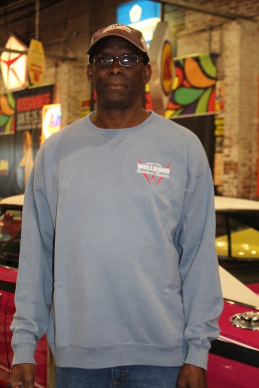 Blue Comfort Wash Engraved Sweatshirt