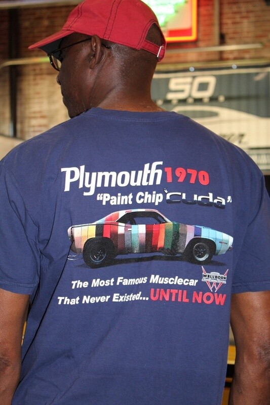 Blue Paint Chip Cuda Tee