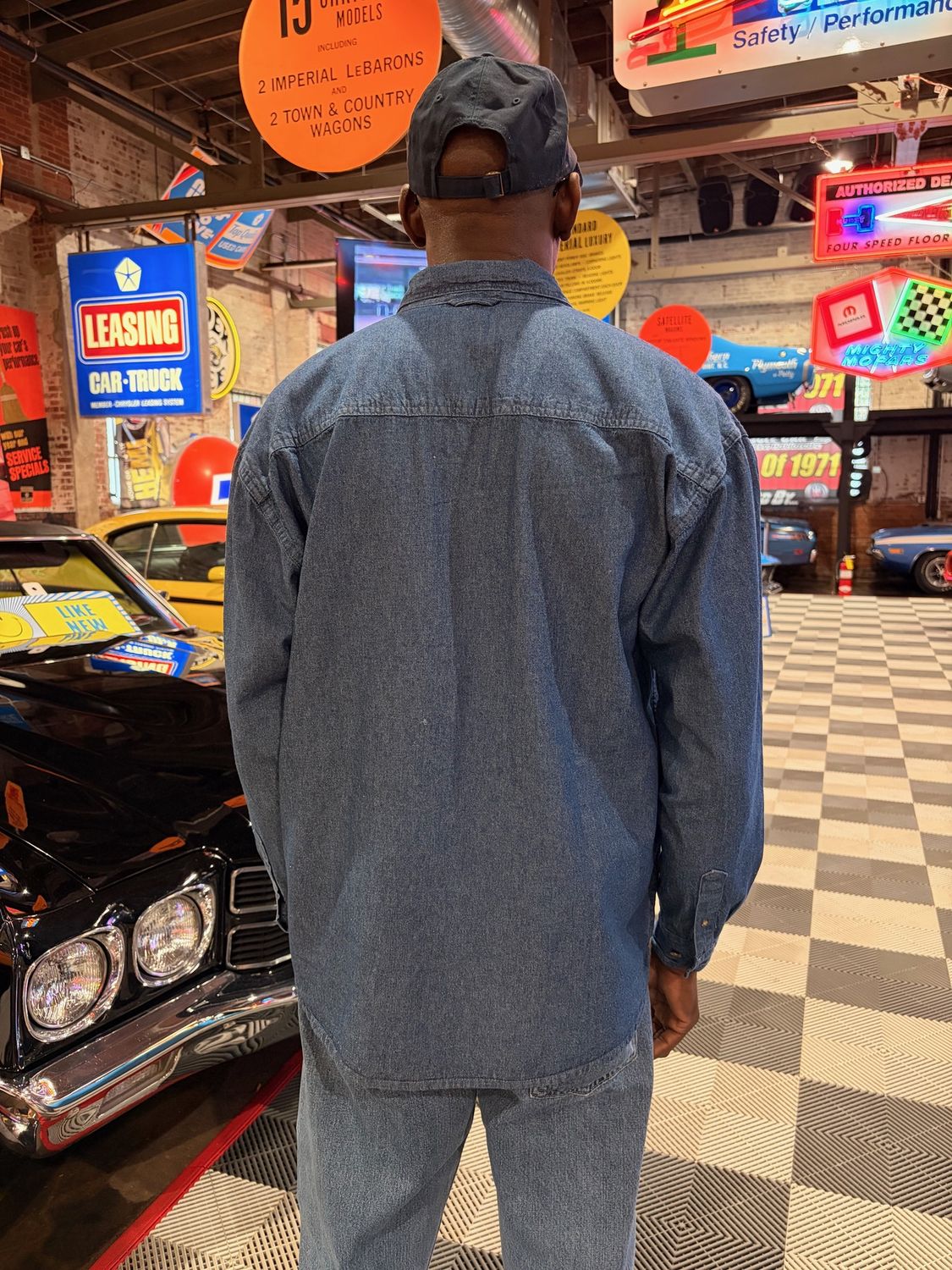 Dark Denim Button Down