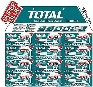 TOTAL SUPER GLUE(12 PCS/SET), NET WEIGHT:3G
MATERIAL:100% PURITY GLUE TOTTHT3521