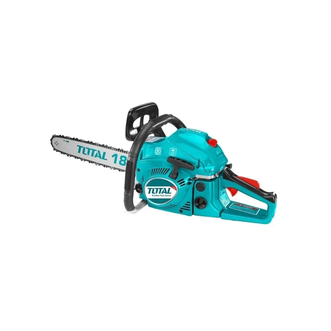 TOTAL GASOLINE CHAIN SAW, RATED POWER: 1.8KW,
MAX. CUTTING DIAMETER: 445MM(18&quot;),FUEL
TANK CAPACITY: 550ML TOTTG5451811