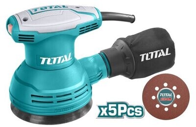 TOTAL Rotary sander 320W, Disc Dia: 125mm TF2031256