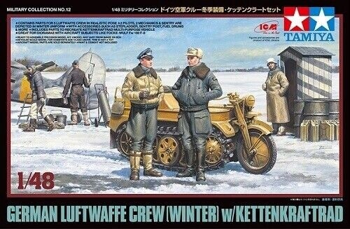 1/48 German Luftwaffe Crew (Winter) w/ Kettenkraftrad