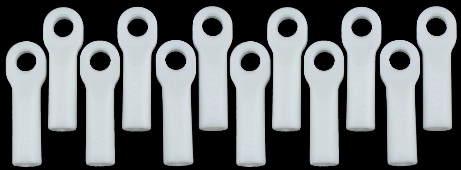 Trx 1/10th Scale Rod Ends -long  white