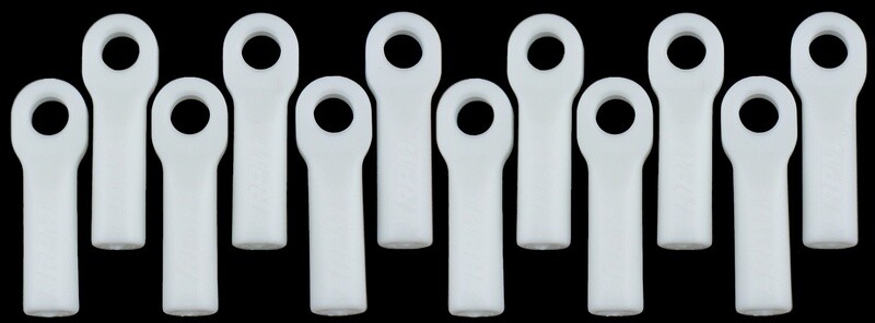 Trx 1/10th Scale Rod Ends -long  white