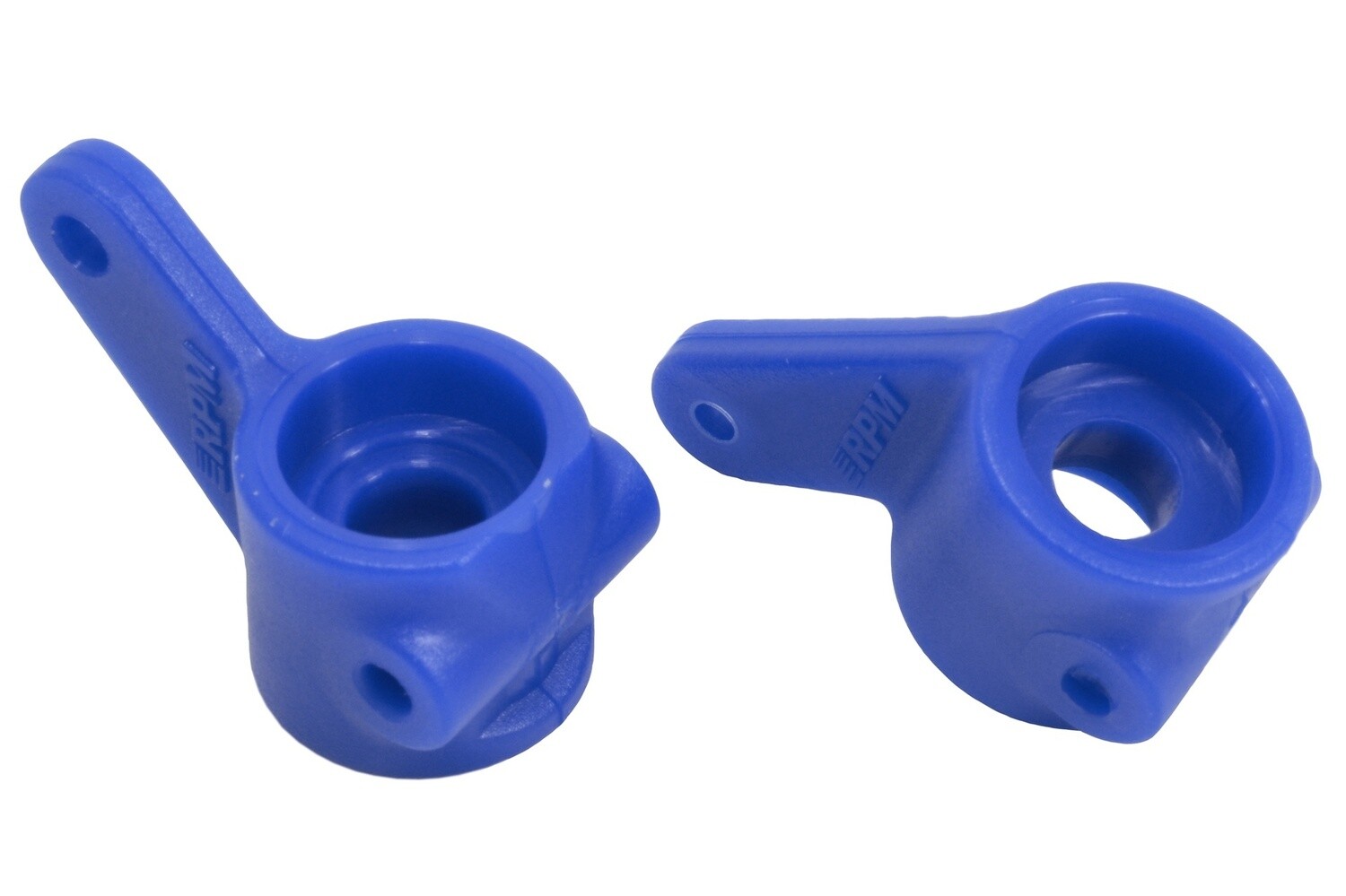RPM80375 RPM Front Bearing Carrier Set (Blue) (2) (Slash, Bandit, Rustler, Stampede)