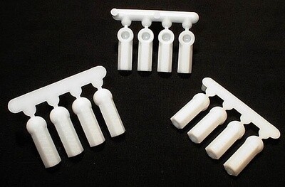 Heavy Duty Rod Ends (12) 4-40 white