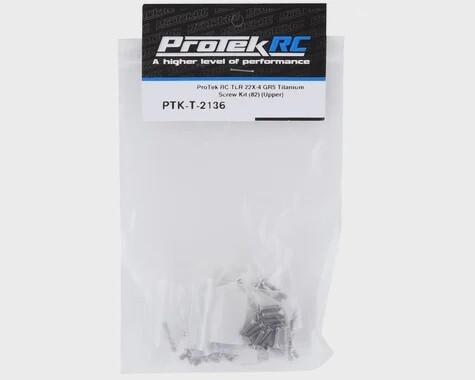 TLR 22X-4 &quot;Grade 5&quot; Titanium Screw Kit (82) (Upper)