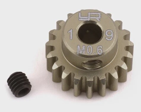 Mod 0.6 Aluminum Pinion (19t)