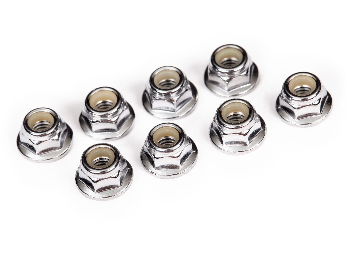 NUT FLANGED NYLON LOCKING 4MM - 3647