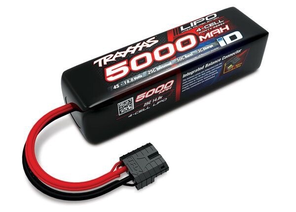 4S LIPO 5000MAH 14.8V 25C LONG - 2889X