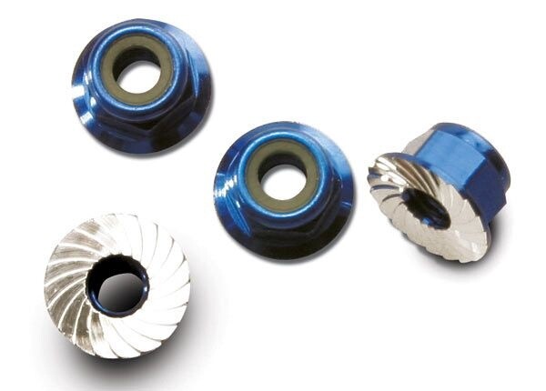 Nuts Aluminum 4mm Blue - 1747R