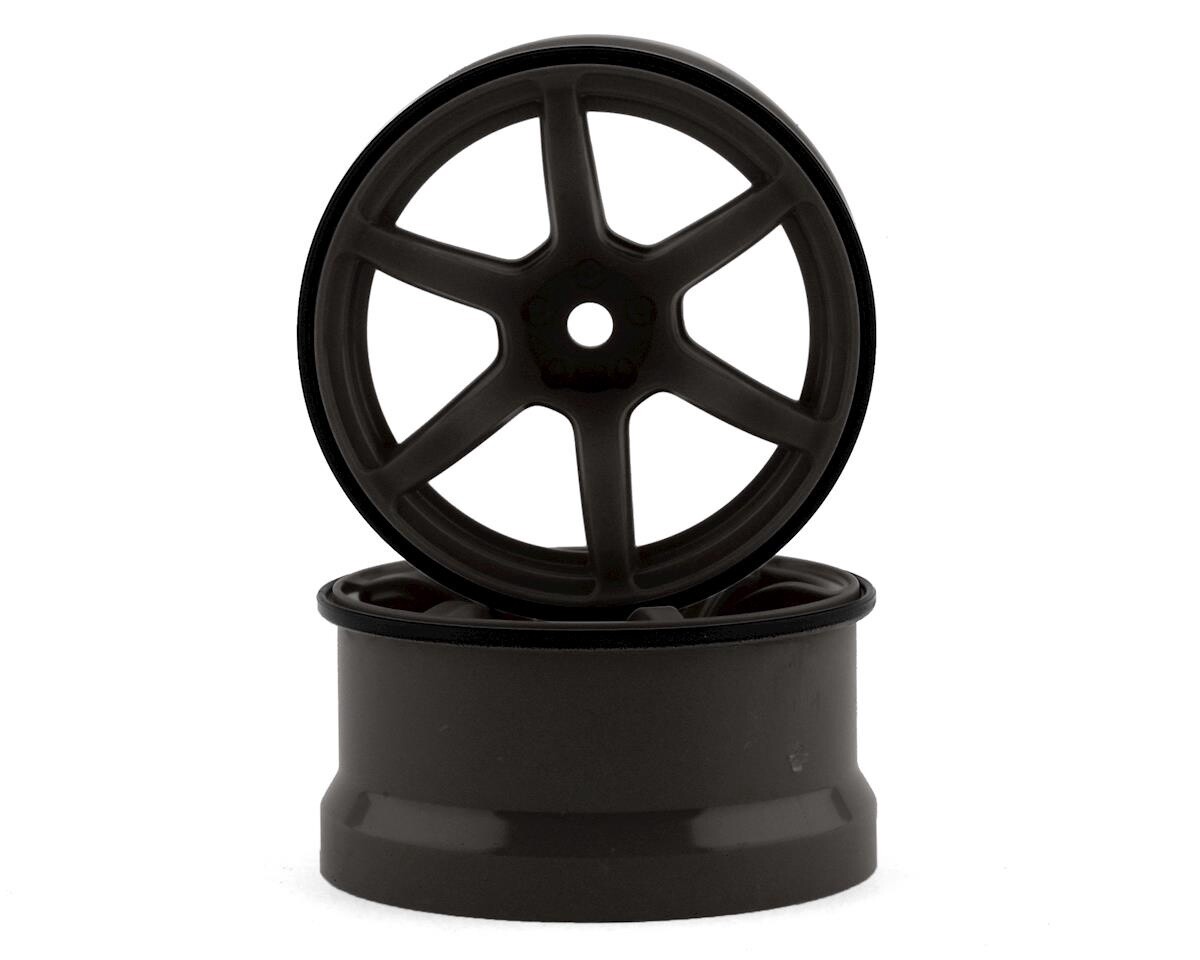 12mm Hex Racing Performer High Traction RWD Drift Wheels (Titanium) (2) (6mm Offset)