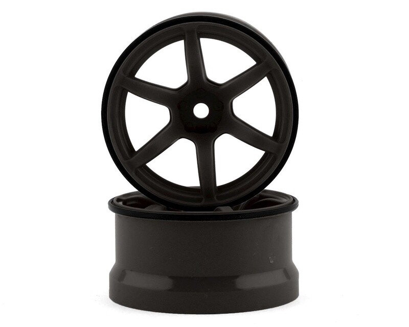 12mm Hex Racing Performer High Traction RWD Drift Wheels (Titanium) (2) (6mm Offset)